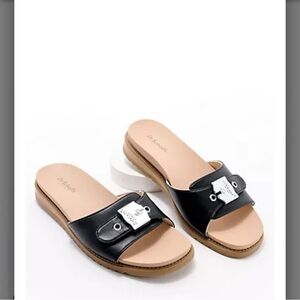Dr. Scholl's Buckle Slide Sandals-Island Icon
